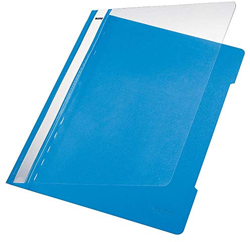 25 LEITZ Schnellhefter 4191 Kunststoff hellblau DIN A4