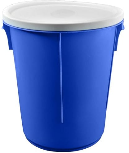 Blue 25 Litre Storage Bucket with lid Nappy Bucket Storage Container Bucket bin. Made in UK