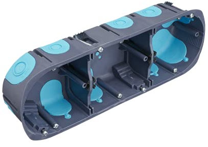 Caja de empotrar triple STOPAIR DEBFLEX H/V Ø67/P40