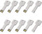 10Pack 8GB 8G USB Flash Drive Metal Key Design Metal Key Shaped Memory Stick USB 2.0 Silver, 8G