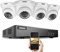ANNKE 3K Lite Système de Caméras de Sécurité Extérieur 8 Canaux avec Détection IA des Personnes et Véhicules, 4 Caméras 1080P, DVR avec Double Éclairage Intelligent et Vision Nocturne Couleur (NO HDD)