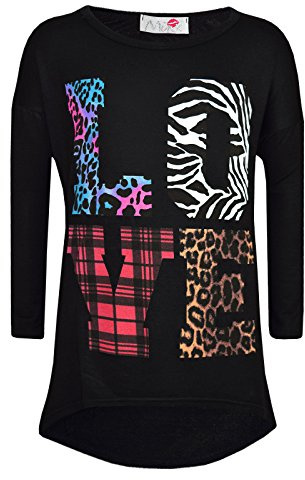 A2Z 4 Kids Printed Leggings Comic Floral Leopard Girls Ages 2-13 | Graffiti Plain Stretch Fashion Pants Comfortable Everyday Wear Girls