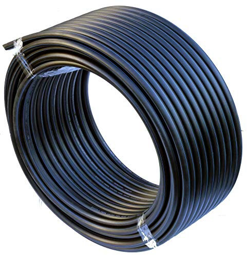 Tuyau PEHD Tuyau d’eau Conduite d’eau Tuyau en plastique Tuyau d’arrosage Tuyaux noir 32mm x 25Meter Schwarz