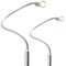 3W LED Bettleuchte dimmbar Leseleuchte Nachttischlampe Bettlampe Leselampe, Auswahl:2er Set silbergrau
