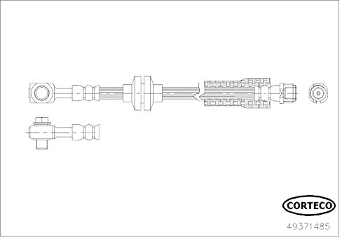 CORTECO 49371485 Bremsschläuche und Zubehör | Kompatibel mit: CHEVROLET CRUZE, CRUZE Schrägheck, ORLANDO, VOLT, OPEL AMPERA, ASTRA J, ASTRA J Caravan, ASTRA J Stufenheck
