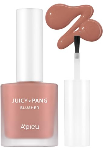 A'PIEU Juicy-Pang Water Blusher (BE01 - Fig Pearl) - Moisturising Surface - Easy Blend Blush - Natural Look - K-Beauty