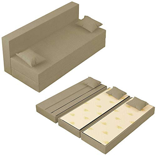 Baldiflex TreTris 3-Sitzer-Sofa, Bezug abnehmbar und waschbar, Farbe Sand