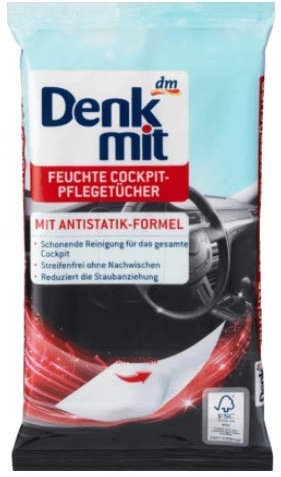 Denkmit Wet Wipes - Car Care Pack of 20 Unscented