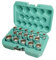 Juego de vasos Gearlock 1/2 16pzs de WIESEMANN 1893 I Juego de tuercas XZN de acero Q-30 I Insertos para llave de carraca I Con caja de herramientas práctica I 81505