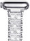 NewWays Compatible with Apple Watch Strap 46mm 45mm 44mm 42mm(Series 3 2 1),Women Sparkling Bling Stainless Steel Link Bracelet Replacement Band for iwatch Series 10/9/8/7/6/5/4/3/2/1/SE,Bling Silver