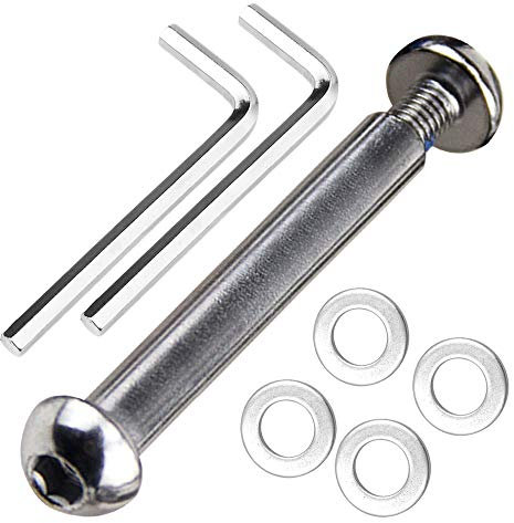 OTFAITP M8 8mm x 28mm-86mm Scooter Front Rear Axle Bolt 8.8 Grade Carbon Steel for Stunt Scooter Dash Teen/Adult Kick Scooter-800+lb Capacity