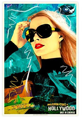 24 Leinwand-Poster The Movie Once Upon A Time In Hollywood, 40 x 60 cm, ohne Rahmen