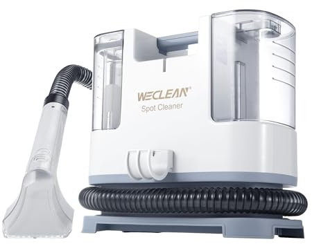 WECLEAN Carpet Cleaner with 1L Detergent Tank & 1L Capacity of Dirt Tank, White