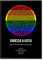 Personalisierte Sternenkarte - Sternenhimmel Poster - Die Sternenkarte vom Wunschdatum mit Wunschtext - Personalisiertes Geschenk für Mann, Frau, Paar - Design mit Regenbogenfahne (LGBT) (Schwarz)
