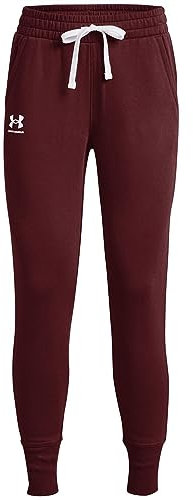 Under Armour Damen Rival Fleece joggers Pants, Chestnut Red, XL EU
