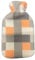 Primes DIY Hot Water Bottle with Soft Fleece Cover, 2L Classic Rubber Hot Water Bag for Menstrual Cramps, Feet Warmer, Neck, Shoulders Pain Relief, Back & Cosy Nights, Cold Therapy (Cream Grey)