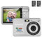 Andoer Portable Vlogging Camera with 18MP, 2.7 LCD, 8x Zoom, Anti-Shake for Kids & Adults, Silver