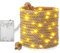 Usper Solar Lichterkette Seil 600cm IP65 Sisal Stern Beleuchtete Lampe Gartenleuchte mit 60 LEDs Warmweiß 3200K für Dekoration Außen Garten Terrasse Balkon