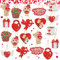 20 Stück Weihnachten Valentinstag DIY Diamant Painting Tags Diamant Painting Schlüsselanhänger Weihnachtsbaum Hängende Anhänger Handwerk Karten Dekoration für Baum Handwerk Familie (Herz)
