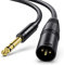KASIMO 3M XLR Male to 6.35mm (1/4 inch) TRS Stereo Jack Lead Balanced Signal Interconnect Cable, XLR Male to Quarter inch Patch Cable for Microphones, Mixer, Audio Sound Consoles, Power Amplifier