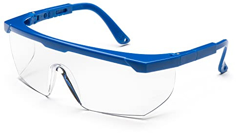 UNIVET | 511 Clear 2, Arbeitsschutzbrille, überklappbar mit Sichtbrille, kratzfest, leicht und langlebig (EN166, EN170), hellblau