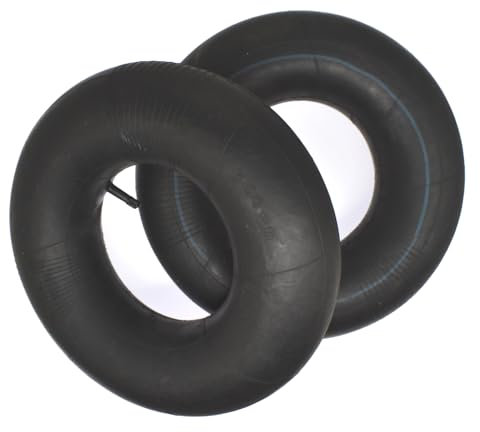Lot de 2 chambres à air 15 x 6,00-6 avec tige de valve droite TR13, chambres à air pour tondeuse autoportée, tracteur de pelouse