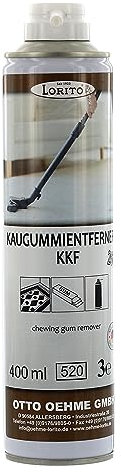 Lorito KKF260 Kaugummientferner Spray, Kaugummi Spray zum Entfernen von Kaugummis von Fußboden, Hartbelägen und farbechten Textilien, 0,3 Liter Sprühdose