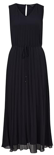 comma Midi Kleid mit Plisseefalten, 5976, 44