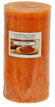 Duftkerze Stumpenkerze (Ø 7,3 x Höhe 14 cm, Zimt)