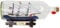 FLADO Segelboot in Einer Flasche, Schiffsmodell in Einer Glasflasche, Schiffs- und Bootsbausatz für mediterrane Raumdekoration (25,5 * 8,5 * 11 cm)