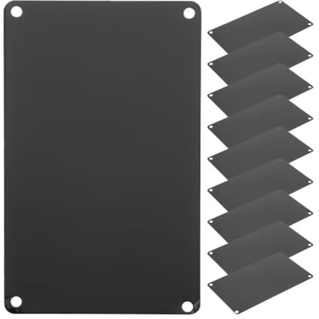 Operitacx 10 Stück Aluminium-Namensschilder Zum Selbermachen Gravur Leere Schilder Multifunktions-Metallschild-Rohlinge (10 X 5 X 0 05 Cm)