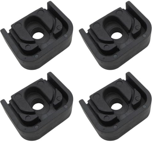 Amosfun 4 patas antivibración de goma para montaje de aire acondicionado, soportes antivibración para unidades exteriores, cubierta y estabilización