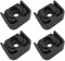 Amosfun 4 patas antivibración de goma para montaje de aire acondicionado, soportes antivibración para unidades exteriores, cubierta y estabilización
