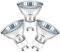 GU10 Halogen Bulbs 50W, GU10 Bulbs Warm White 2800K, 230V 540lm Dimmable Halogen Spotlight 2 Pin for Ceiling, Track Light, Candle Warmer Lamp, 3 Pack