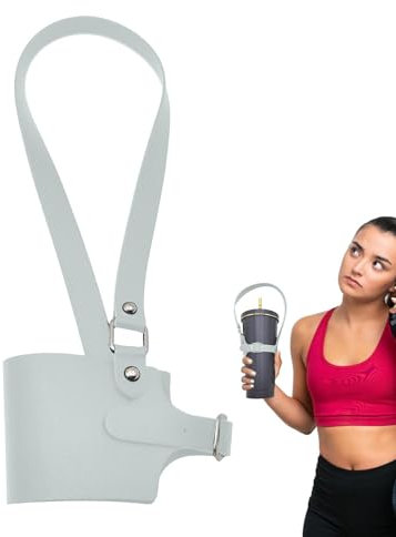 Bottle Holder Strap - Bottle Carrier Strap, Water Bottle Lanyard | Adjustable Water Bottle Carrier Holder, Comfortable Water Bottle Handle Strap for Milk Tea Cups, 1.85x0.62x2.59 Inches
