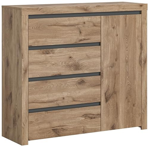 xonox.home Wohnen Woody Kommode Highboard in Nox Oak Nb. ca.116x105x37 cm