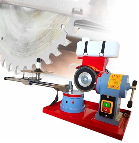 DPLXFPP Circular Saw Blade Sharpener, Dry Wet Circular Saw Blade Sharpener, 2850rpm Electric Saw Blade Sharpener with Water Tank, Sharpener Machine for Carbide Tipped Saw Blade,370W