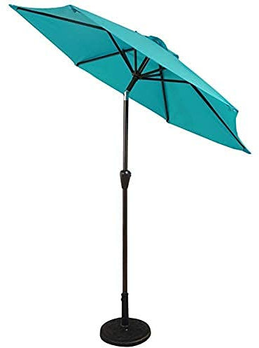 ASumPio Sonnenschirm Für Den Garten, 2,25 M, Für Pool/Strand/Garten, Kurbel Zum Anheben Und Absenken, Sonnenschirm Für Garten Und Terrasse, Lsf 50+