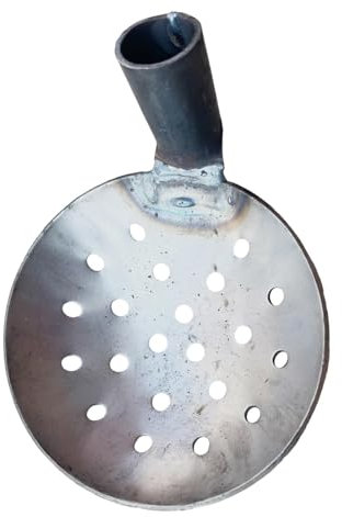Hailerio Fangbeckenlöffel, robuste Eisen-Wasserkelle, Metall-Schlammschaufel, Mistlöffel, Wasserschöpfkelle, Reinigungs-Siebwerkzeug für Terrasse, Rasen
