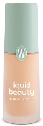 WYCON Cosmetics Liquid Beauty Foundation, flüssig, Satin, Concealer für den Teint, Augenringe mit natürlicher Abdeckung – 02 Sand