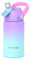 Ntswasd Gourde Inox Isotherme Avec Paille Couverte,350 Ml Bouteille D'eau Acier Inoxydable à Reutilisable Gourdes Sans Bpa Etanche Bidon Anti Fuite Pour Enfant（La couleur violette）