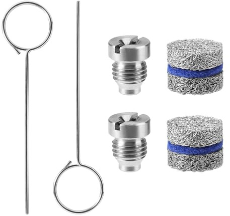 2 set di 1,1 mm, kit di orifizio in schiuma universale da 0,1 cm, ugello per orifizio in schiuma e rete di ricambio con strumenti di pulizia, ugello filettato