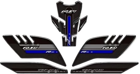 moto serbatoio Adesivi Proteggi 2018 2019 2020 Per Ya&maha YZF R1M YZFR1M Moto Distintivo Dell'emblema Logo Rilievo Carro Degli Autoadesivi Set Protezione Carburante Protezione Adesivi