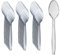 BlissMart 100 Pcs Clear Spoons Cutlery Set Heavy Duty Cutlery Set Premium Quality Washable & Reusable Durable BPA-Free Utensils for Everyday Dining and Kitchen Use Perfect for for All Occasion