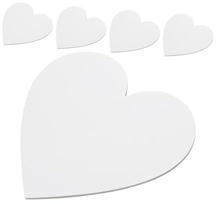 LIFKOME 5 Stück Teiliges Herzförmiges Reine Baumwolle Keilrahmen Künstlerbedarf Für Acryl Ölgemälde Anfängerfreundlich Kreative Malunterlage