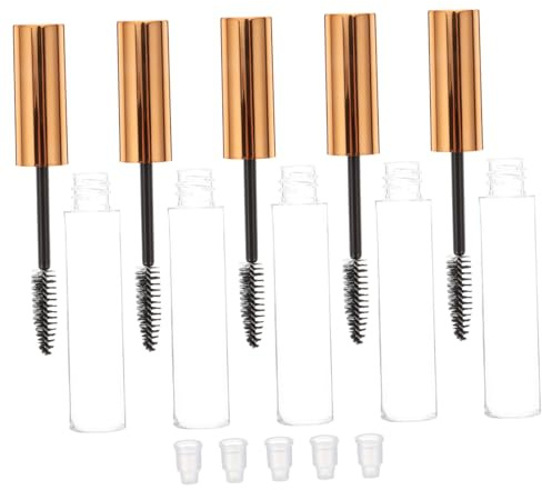 Mobestech Leere Mascara Tuben 10 Ml Kunststoff mit Applikator Kompakt Leicht für Wimperncreme Selbstgemacht Wimpernwachstum Reise Makeup Behälter