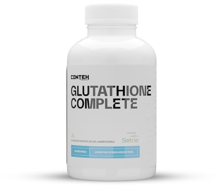 Conteh Sports Glutathione Complete with Setria, NAC & Alpha Lipoic Acid - Antioxidant, Detox Support & Cellular Protection, 30 Servings (30 Capsules)