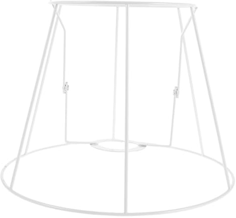 DIYEAH Adaptador de anillo para pantalla de lámpara, marco de pantalla de tambor cónico, anillo de montaje en araña, marco de pantalla con arandela, soporte de pantalla de lámpara de pie de metal