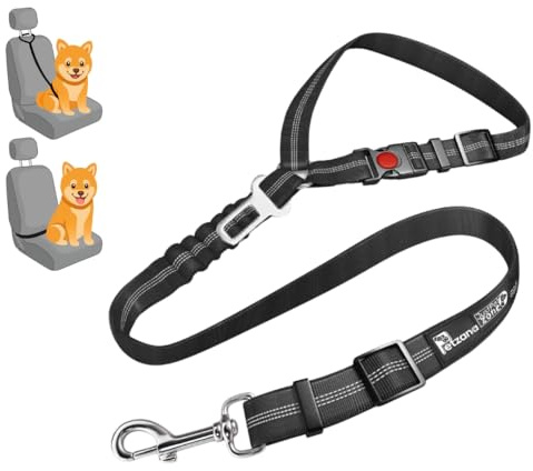 Dog Seat Belts for Cars UK, Headrest Dog Car Seat Belt, Bungee