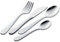 ZWILLING 07009-210-0 Kinderbesteck-Set Bino, Für Kinder ab 3 Jahren, 18/10 Edelstahl, 4-teilig, ohne Gravur, Edelstahl